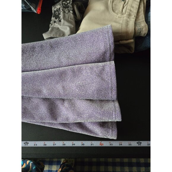 Ever Pretty Lavender Sleeveless Mini Dress Size Large Sparkle Glitter Vneck Hoco - Picture 9 of 13